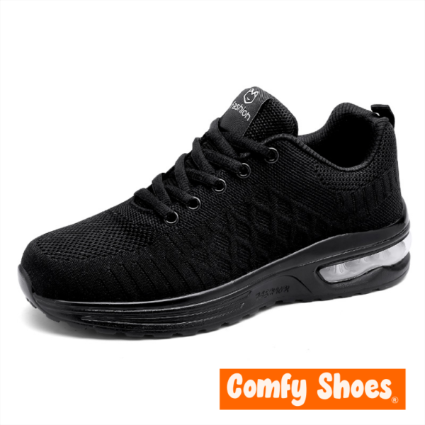 Light Quality Breathable Sport Sneakers Black