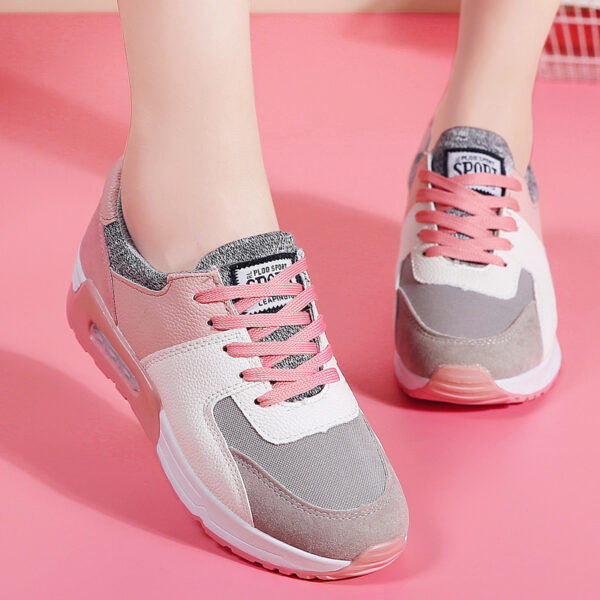 Ultimate Ladies Sport Sneakers Pink White Grey - Image 2