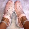 Ultimate Bling Slip-On Zapatillas Mujer Pink - Image 2
