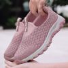 Quality Ladies Casual Lightweight Sneaker Pink - Image 3