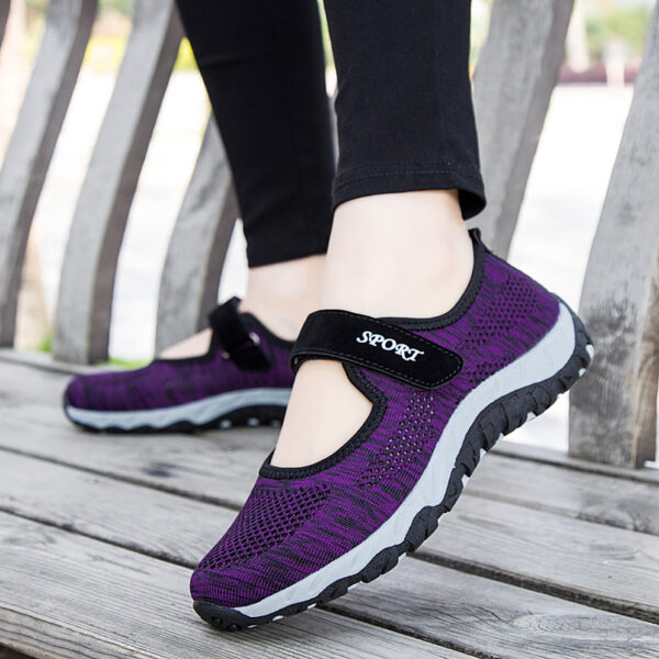 Ultimate Casual Ladies Sneaker Loafer Purple - Image 2