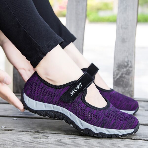 Ultimate Casual Ladies Sneaker Loafer Purple - Image 4