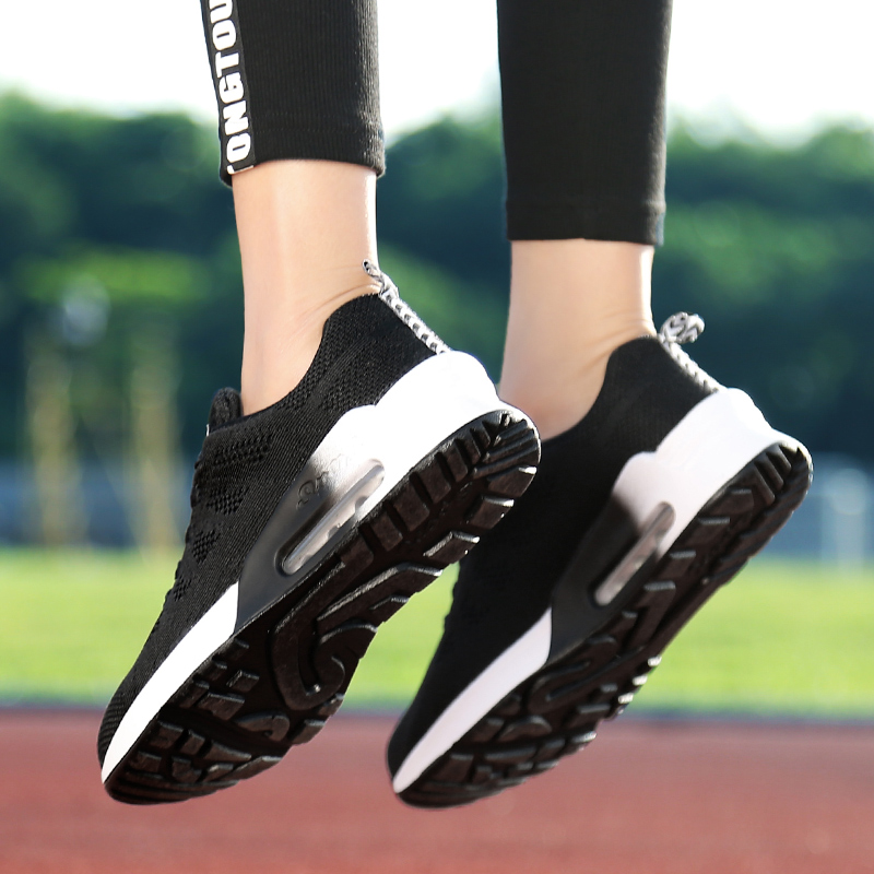 Unique Woman’s Training Sports Sneakers Black - Comfy Shoes