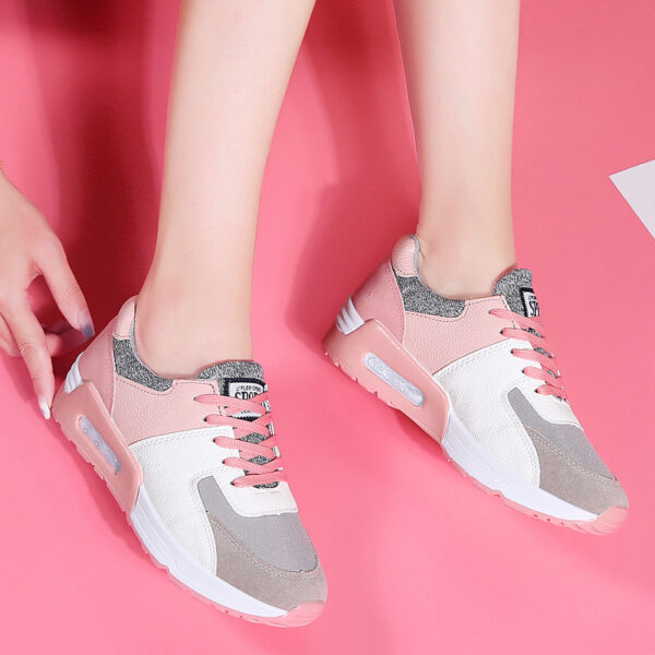 Ultimate Ladies Sport Sneakers Pink White Grey - Image 4