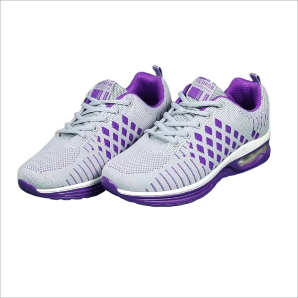 Light Quality Breathable Sport Sneakers Purple - Image 3