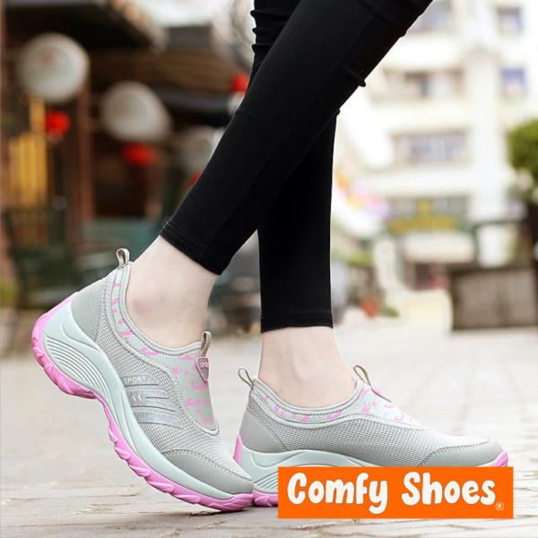 Ultimate Casual Sneakers Athletic Ladies Grey