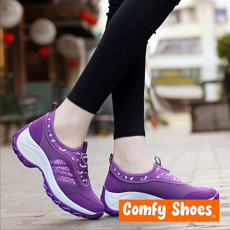 Limited Casual Athletic Sneakers Woman Purple - Comfy Shoes