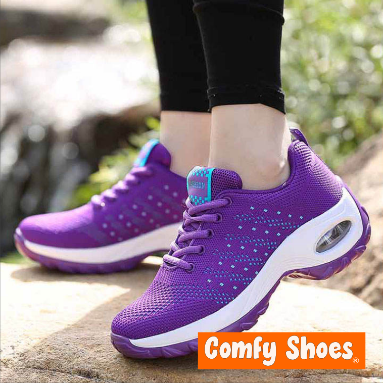 Ultimate Women’s Fitness Walking Sneakers Purple - Comfy Shoes