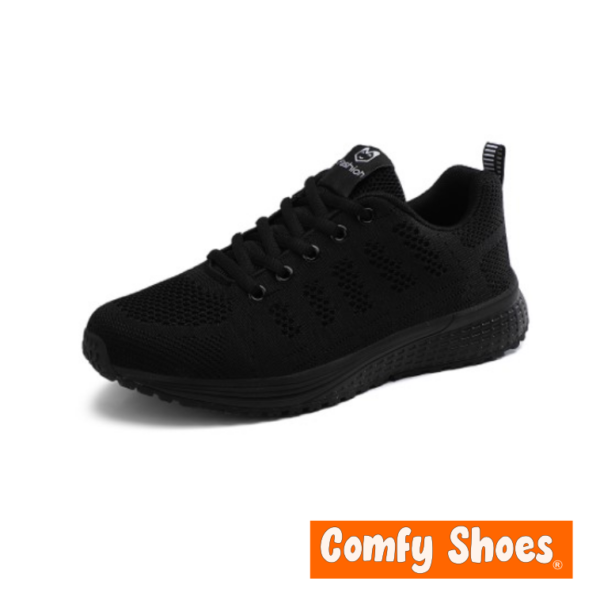 Ladies Exclusive Casual Sneaker All Black - Comfy Shoes