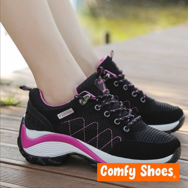 High Platform Gym Trainers Black