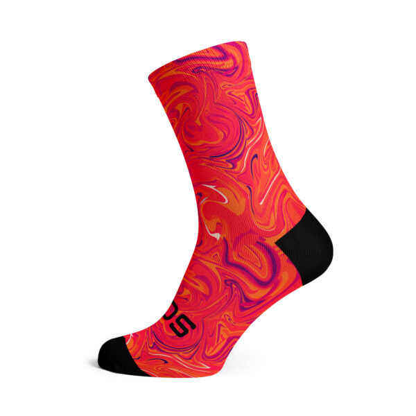 Authentic New Marble Orange Socks