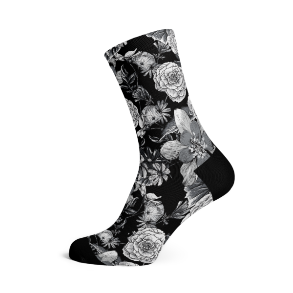 Spectacular Limited Mono Floral Socks