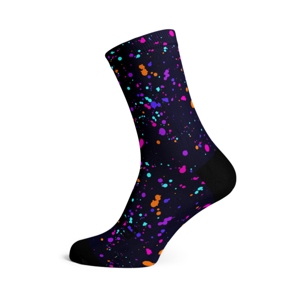 New Colorful Limited Purple Splash Socks