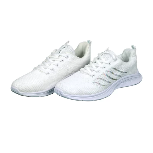 Ladies Sneaker 205 White Exclusive Quality - Image 3