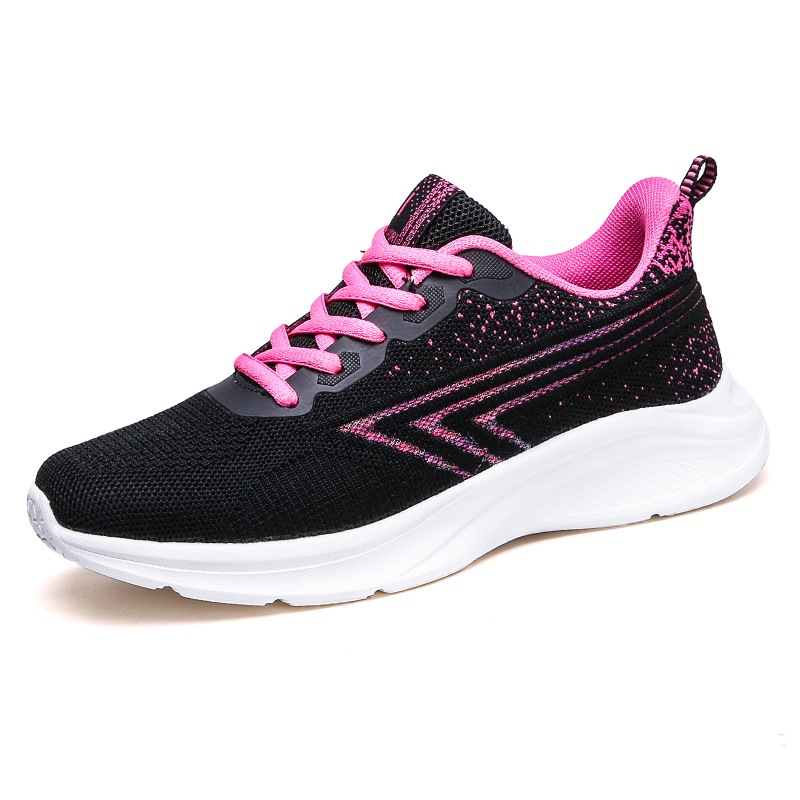 Ladies Fashion Sneaker BlackPink 502 - Comfy Shoes