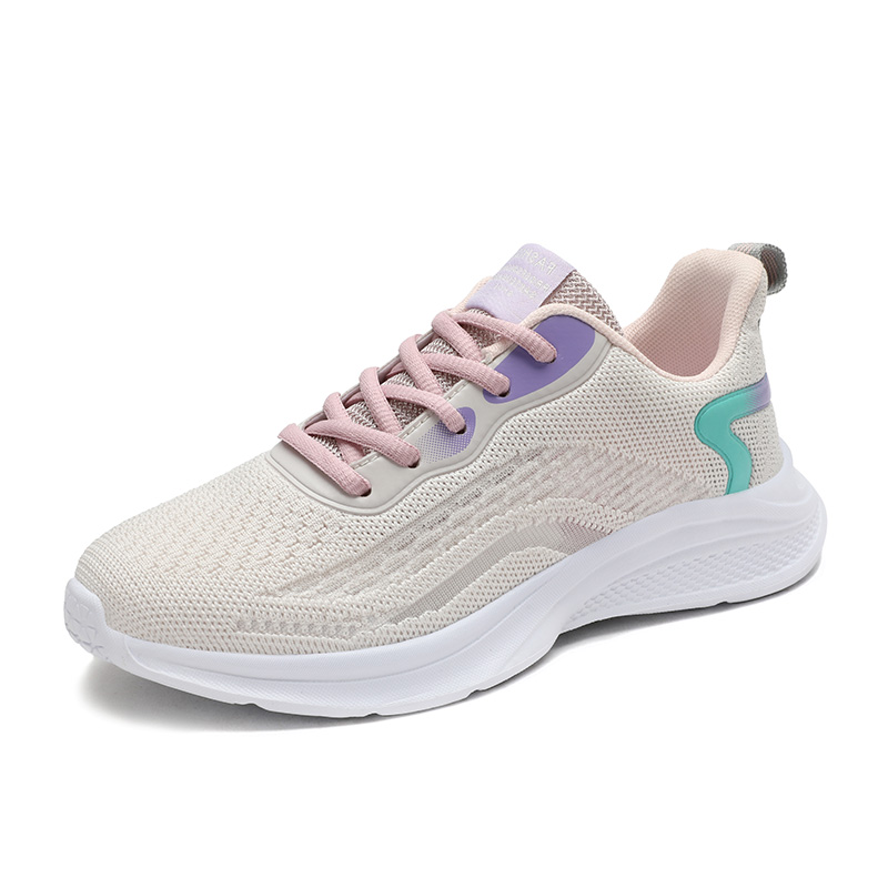 Ladies Exclusive Quality Sneaker 203 Beige - Comfy Shoes