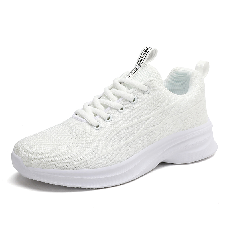 Ladies Sneaker 296 White Exclusive Quality - Comfy Shoes