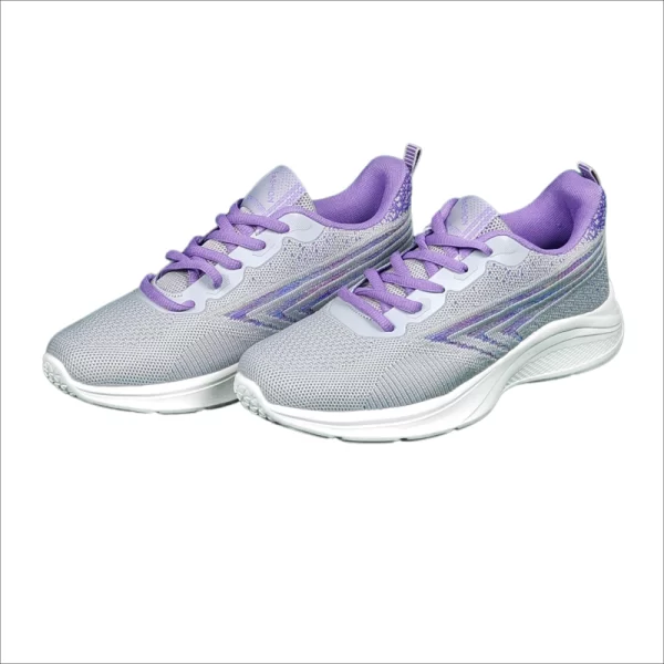 Ladies Simplistic Fashion Sneaker Purple 502 - Image 3