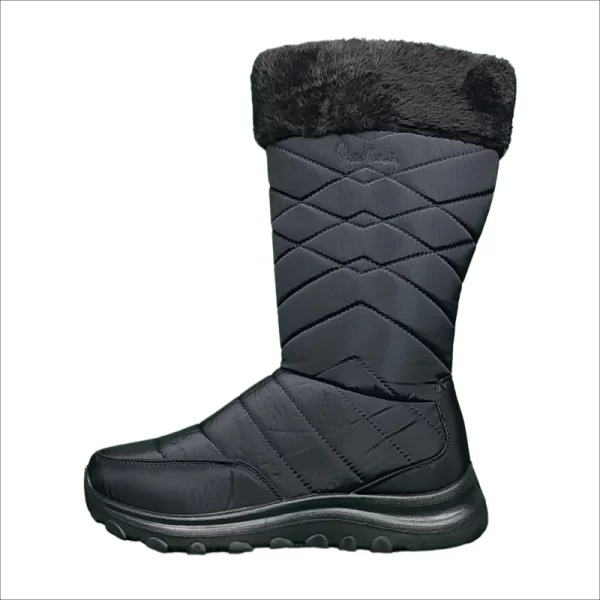 Ladies ALPS 4 Black Fur Boots - Comfy Shoes
