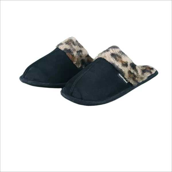 Hush Puppies New LUNARA Black Leopard Slipper - Image 3