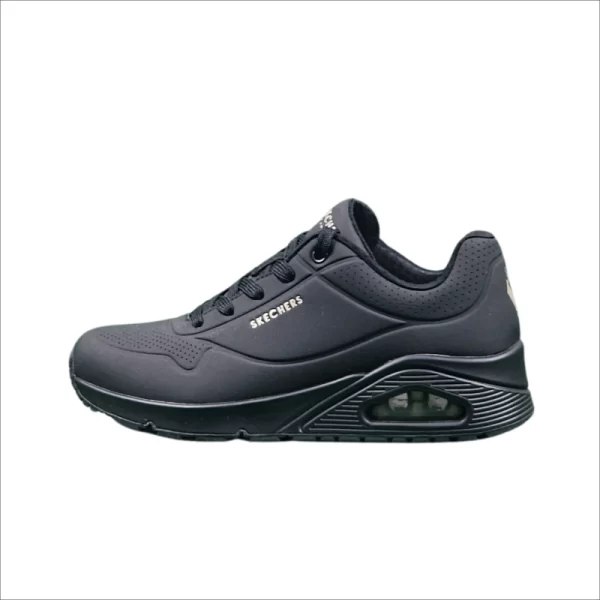 New Skechers Ladies Uno Sneakers Black