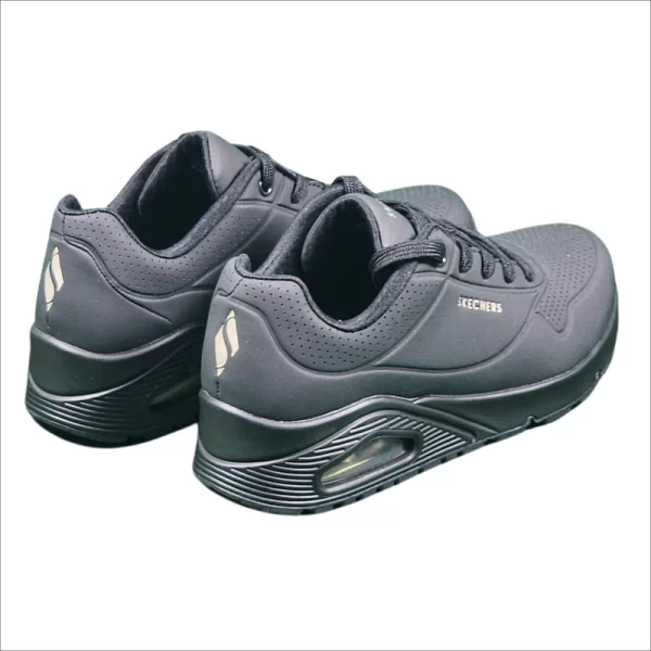 New Skechers Ladies Uno Sneakers Black - Image 4