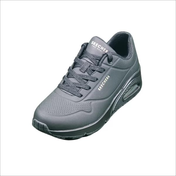 New Skechers Ladies Uno Sneakers Black - Image 2