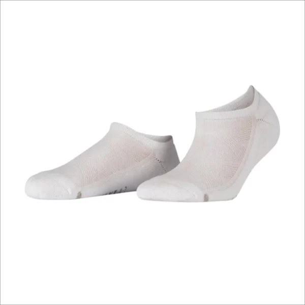 New Hidden Silver Cushion LRG - White Socks