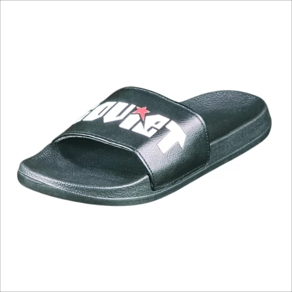 New Mens Soviet Rham Casual Sandal Black/White - Image 2