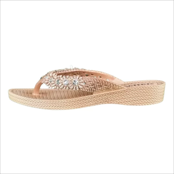 Ladies Jellos Flip Flop Mink