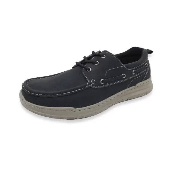 Aerofit Mens Boat Shoe Black