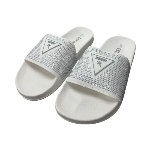 Soviet Ladies L-Sterling PU Slide with White - Image 3