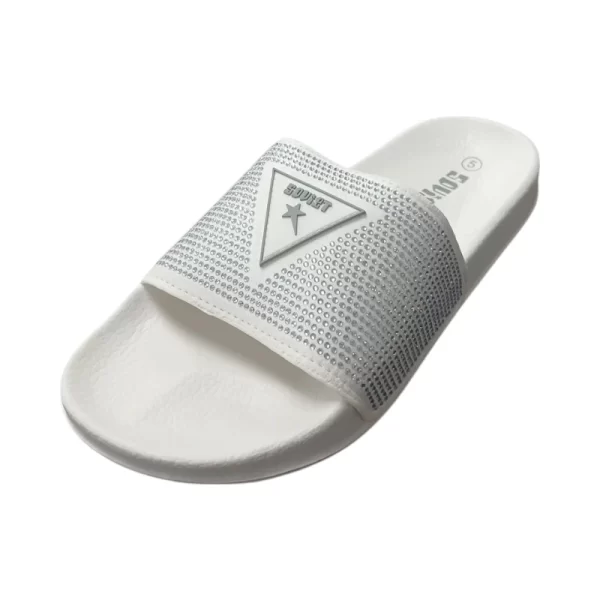 Soviet Ladies L-Sterling PU Slide with White - Image 2
