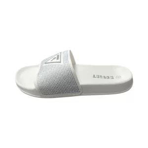 Soviet Ladies L-Sterling PU Slide with White