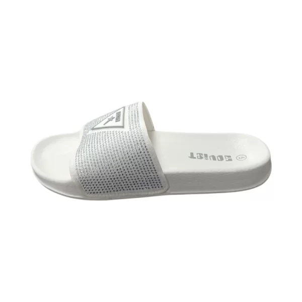 Soviet Ladies L-Sterling PU Slide with White