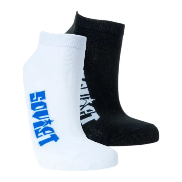 Soviet Long Island Evo 2 Pk Short Socks Navy/White