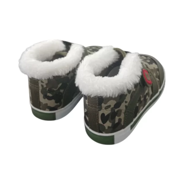 Pierre Cardin Infant Koala Camo Print Hi- Top Green - Image 2