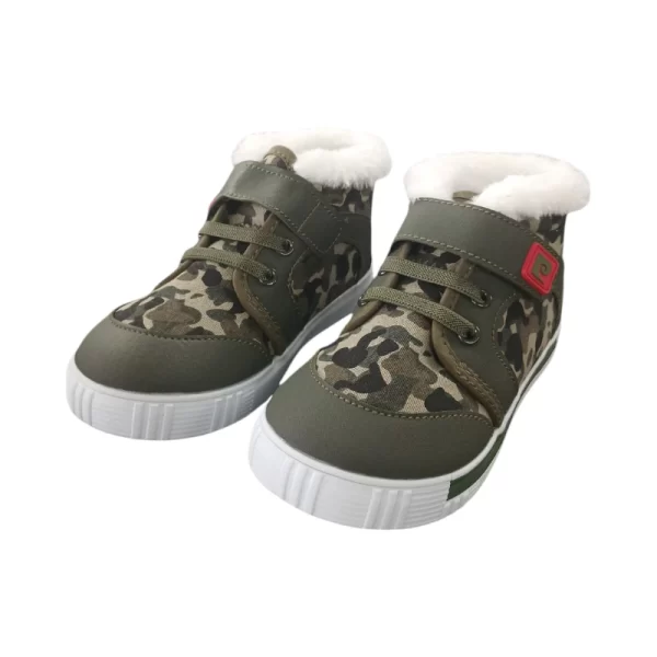 Pierre Cardin Infant Koala Camo Print Hi- Top Green - Image 3