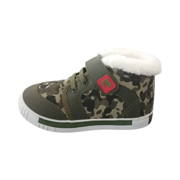 Pierre Cardin Infant Koala Camo Print Hi- Top Green