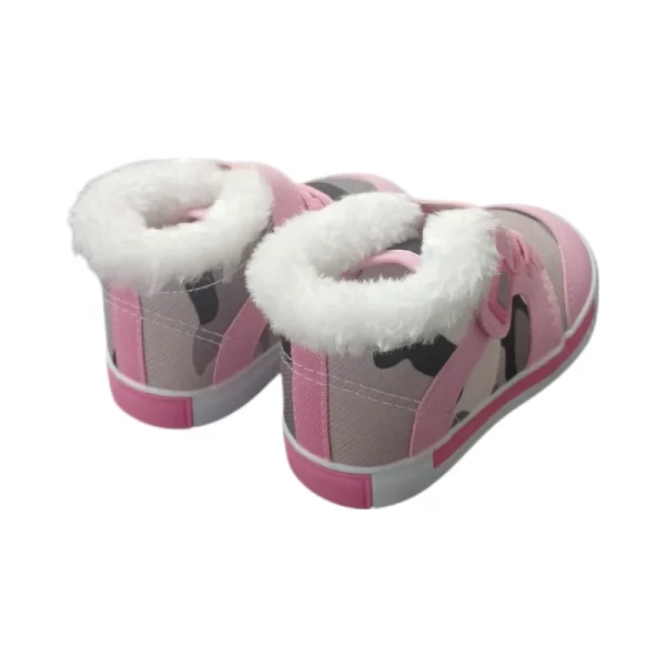 Pierre Cardin Infant Koala Camo Print Hi- Top Pink - Image 2