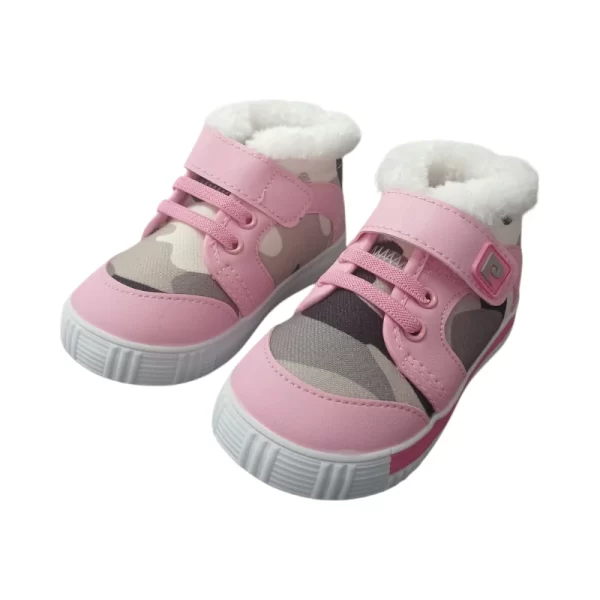 Pierre Cardin Infant Koala Camo Print Hi- Top Pink - Image 3