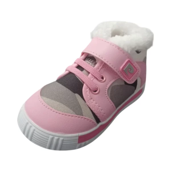 Pierre Cardin Infant Koala Camo Print Hi- Top Pink - Image 4