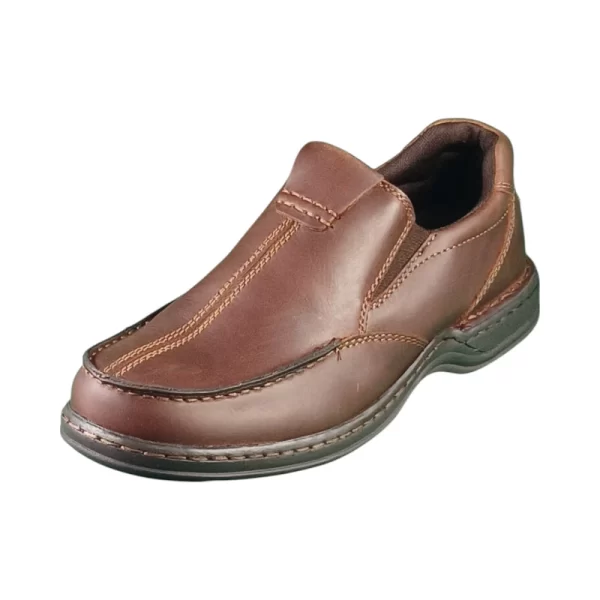 Hush Puppies Mens Sawyer 2 Chestnut Leather - Image 2