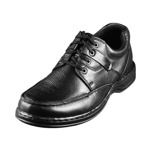 Hush Puppies Mens  Randall 2 Black Leather - Image 2