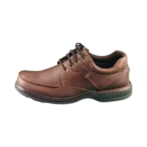 Hush Puppies Mens Randall 2 Chestnut Leather