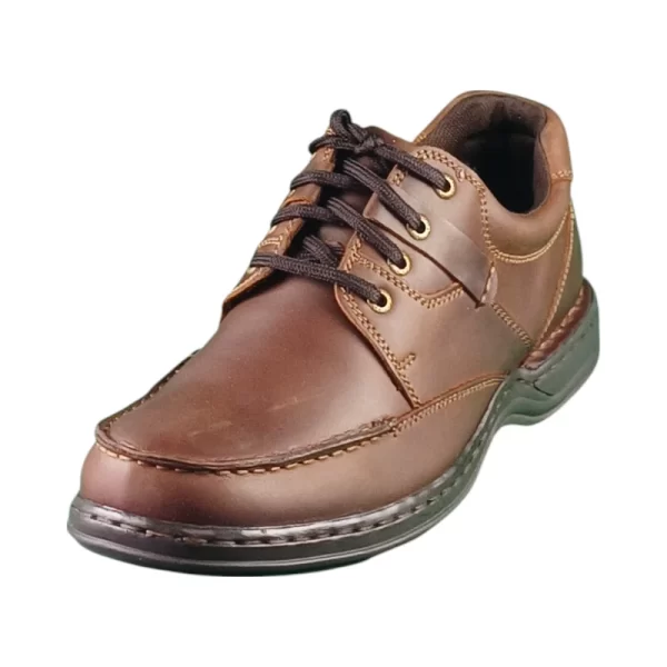 Hush Puppies Mens Randall 2 Chestnut Leather - Image 2