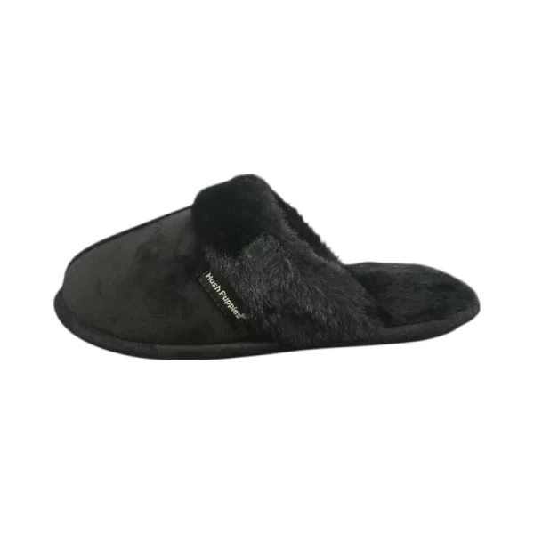 Hush Puppies Ladies LUNARA MULE SLIPPERS BLACK