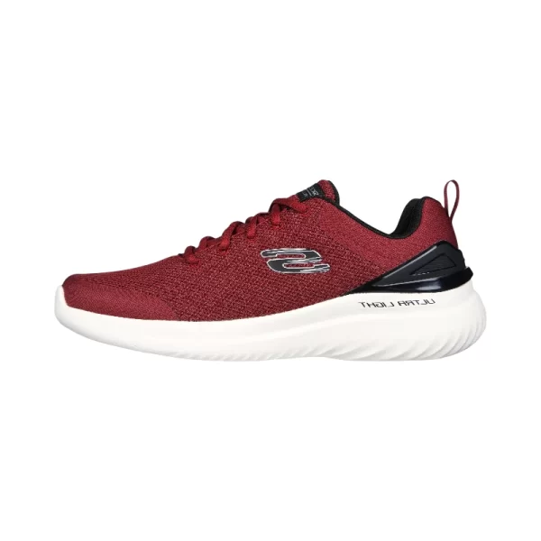 Sketchers Mens Bounder 2.0 Black Burgundy