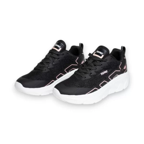 Soviet Ladies Clifton Black Pink Sneaker - Image 4