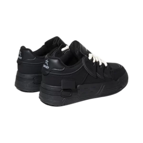 Soviet Ladies Knox Black Mono Sneaker - Image 2